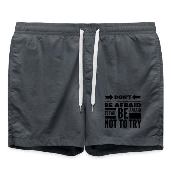 Afraid To Fail Try Quote - Swim Trunks -  - Front