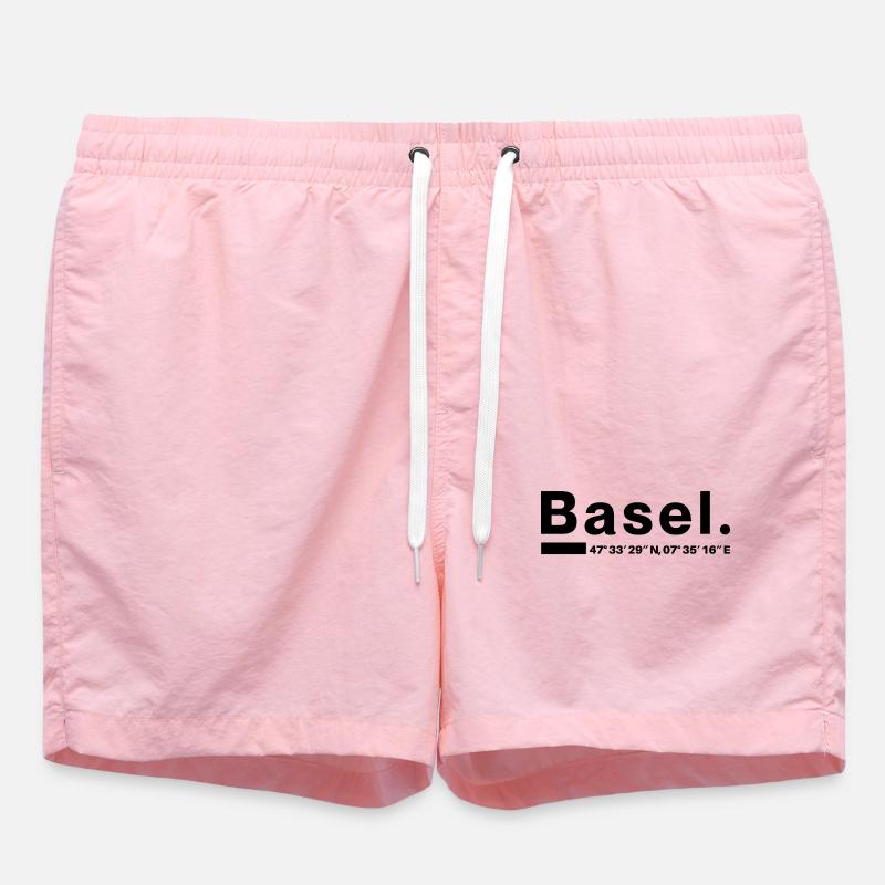 Basel Coordinates - Swim Trunks - pink