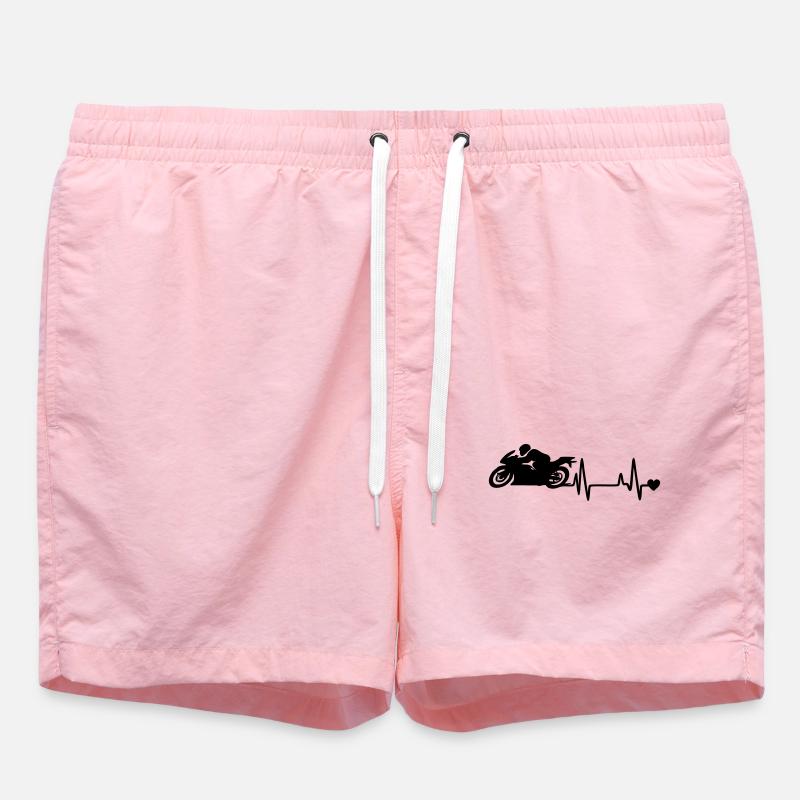 motorcycle - Swim Trunks - pink