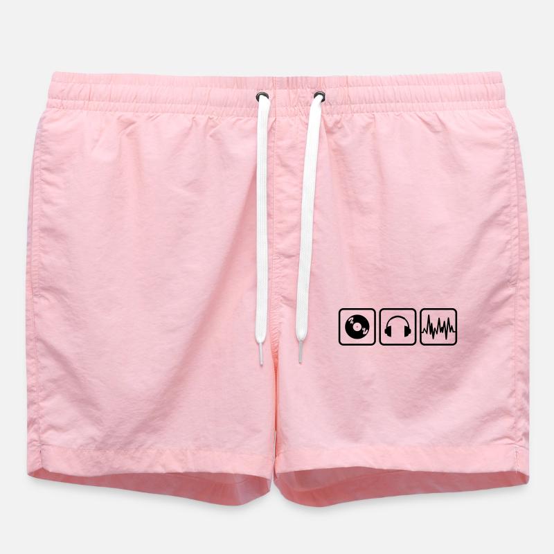 dj - Swim Trunks - pink
