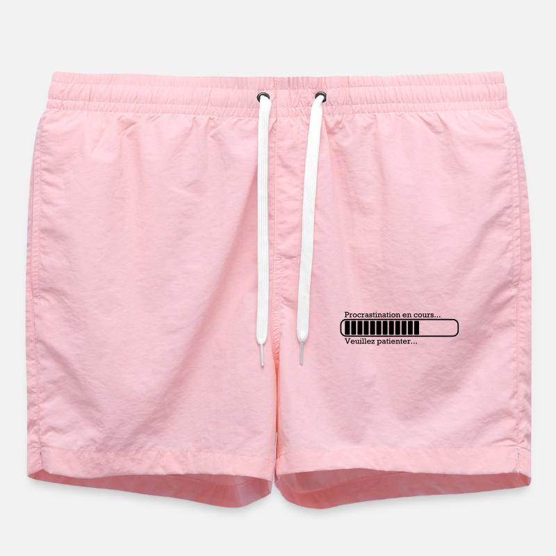 Procrastination in progress ... - Swim Trunks - pink