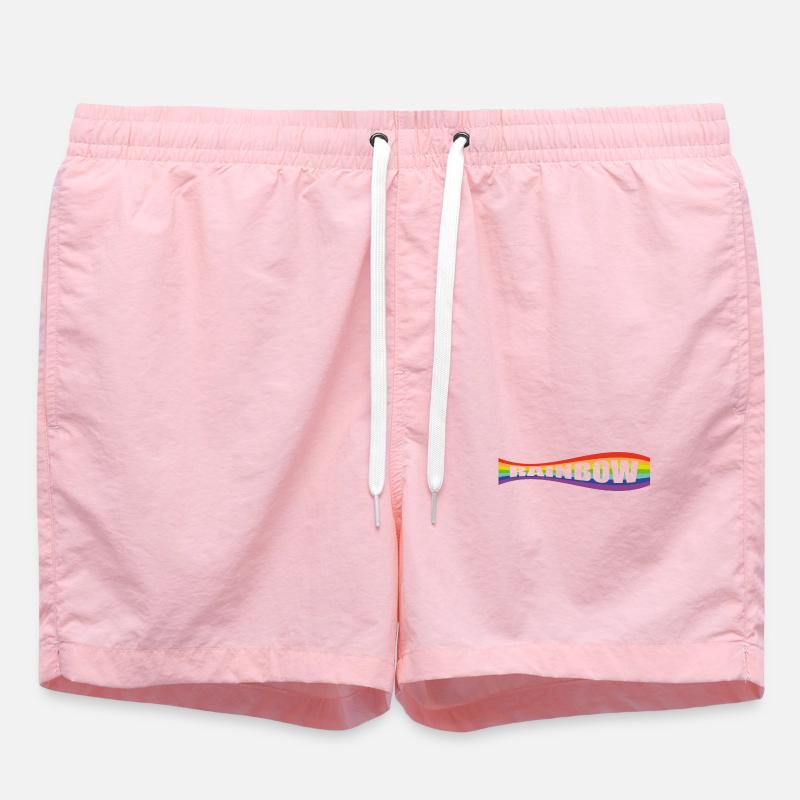 Rainbow flag variation - Swim Trunks - pink