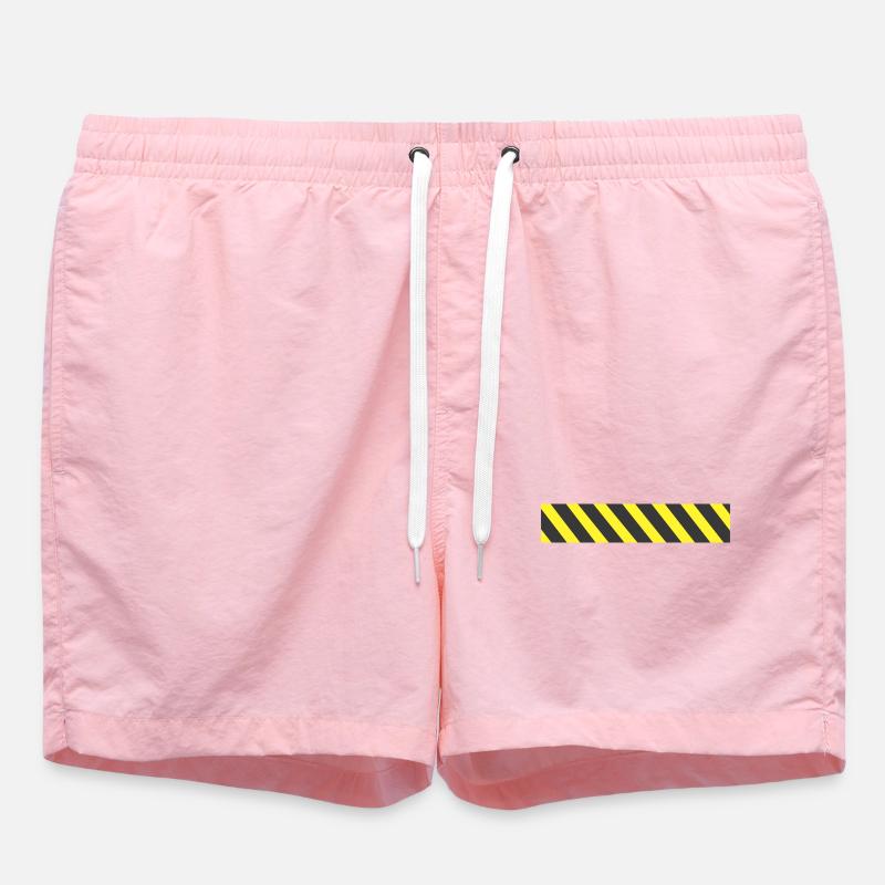 Ruban de précaution - Short de bain - rose
