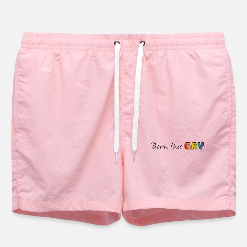 Rainbow born this gay - Swim Trunks - pink