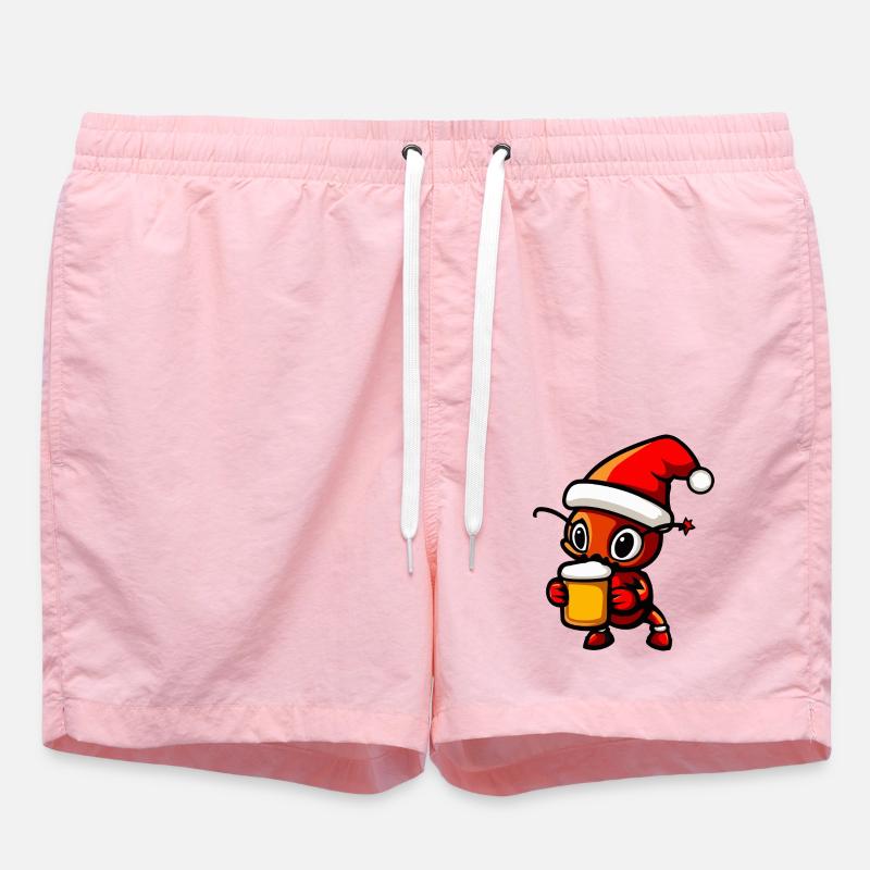 Fourmi Bière Noël Noël - Short de bain - rose