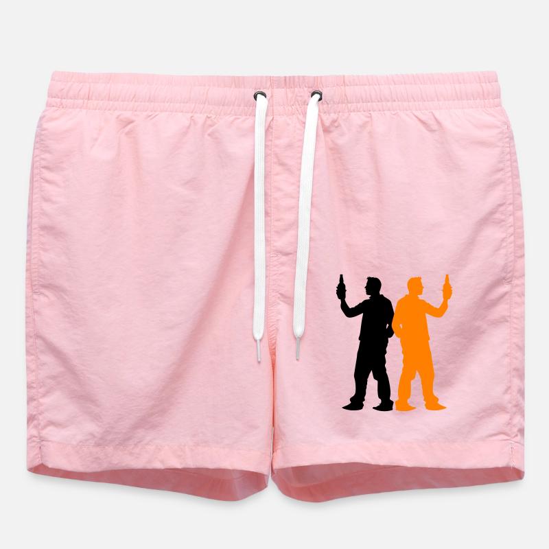 Junggesellenabschied Crew Gruppe - Badeshorts - Pink