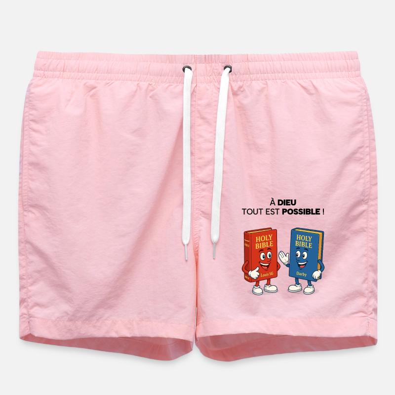 Bibel T-Shirt - Badeshorts - Pink