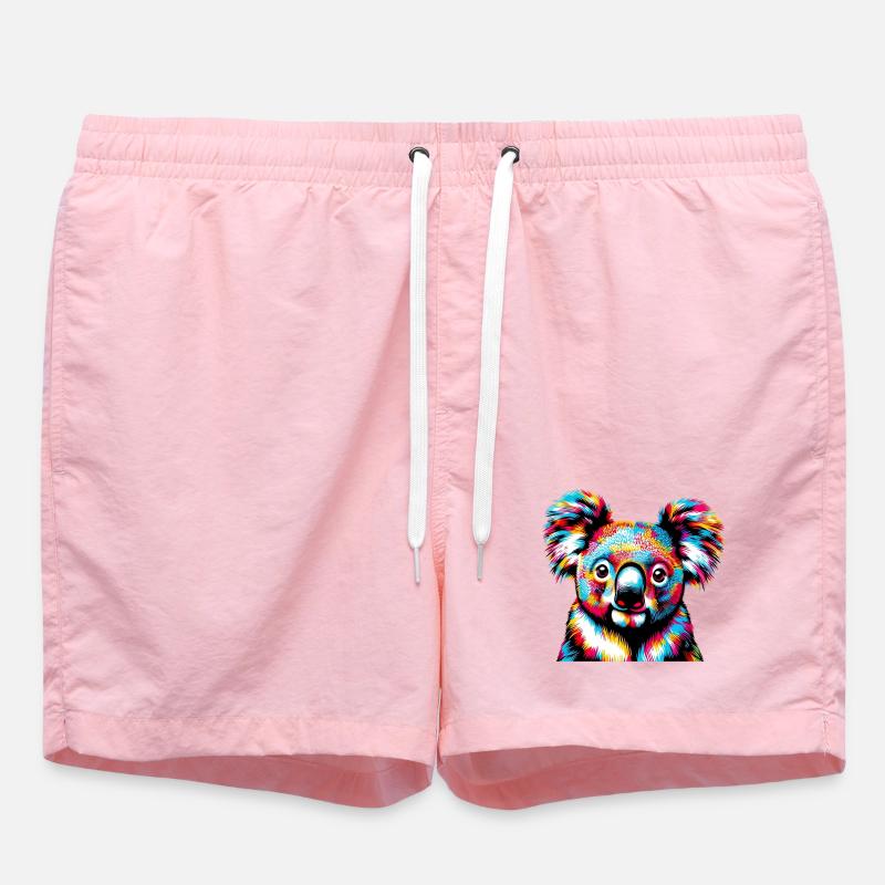 Koala - Swim Trunks - pink