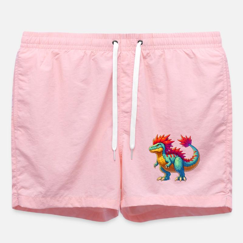 Dinosaurier - Badeshorts - Pink