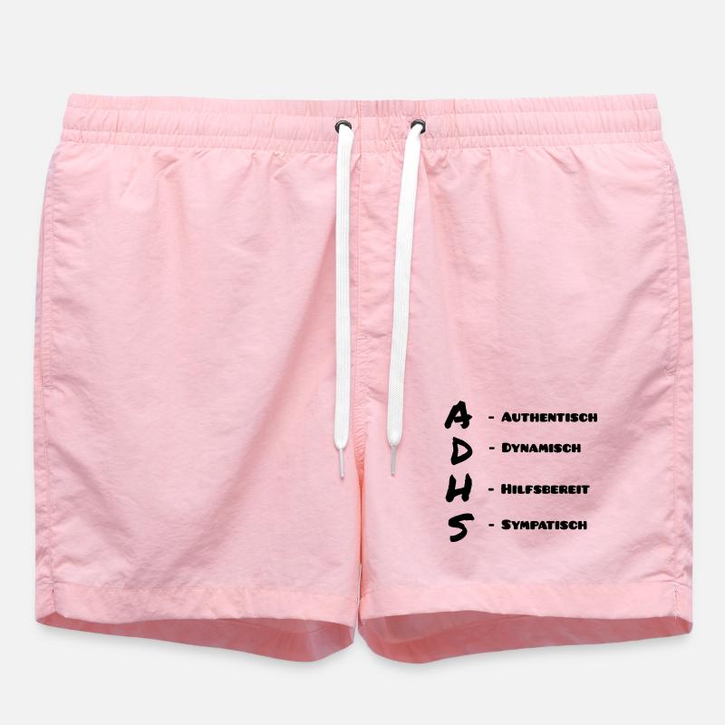 Abstract Gradient Pencil Drawing - Swim Trunks - pink