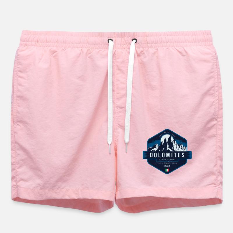 Dolomites , Italie - Short de bain - rose