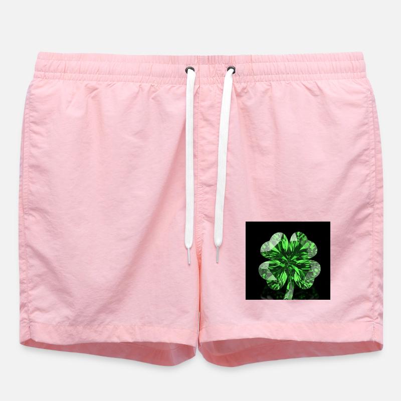 Vert trèfle - Short de bain - rose