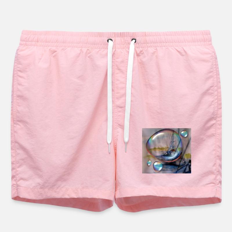 Rêve de navigation dans le brouillard - Short de bain - rose