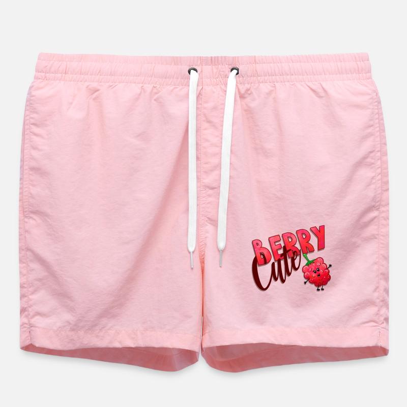Berry Cute Raspberry - Swim Trunks - pink