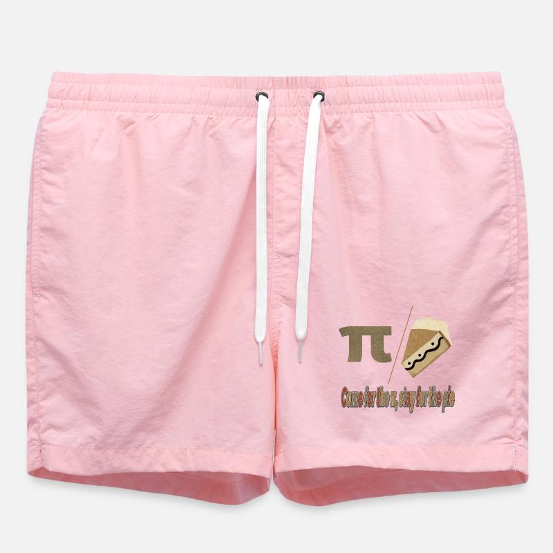 Pi Pie Pun Tee - Badeshorts - Pink