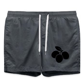 Lychee Silhouette – Exotic Fruit Design - Swim Trunks -  - Front
