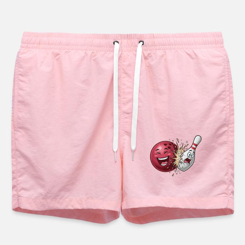 Bullet Cracker: Bowling Clash - Swim Trunks - pink