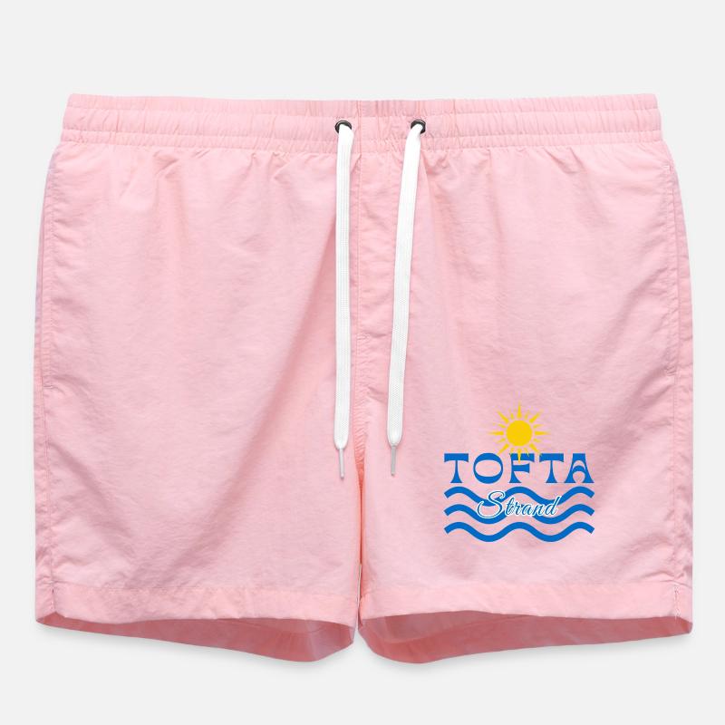 Tofta Strand-Sun and Waves - Swim Trunks - pink