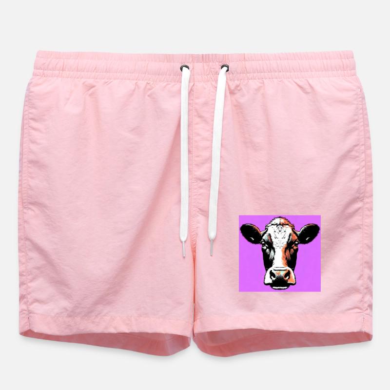 vache - Short de bain - rose