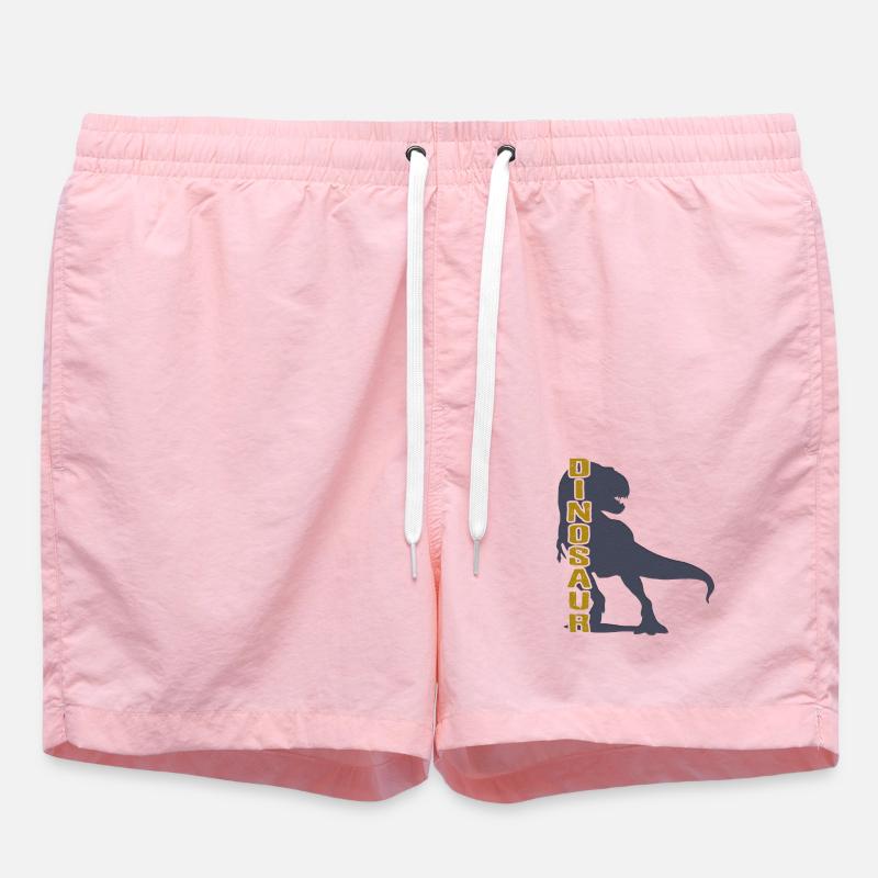 Dinosaur - dinosaurs - Swim Trunks - pink