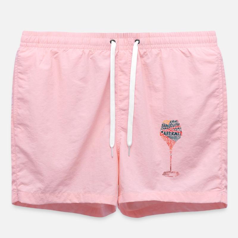 Cépages de vin - Short de bain - rose