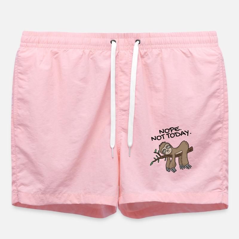 Sloth Non pas aujourd'hui - Short de bain - rose