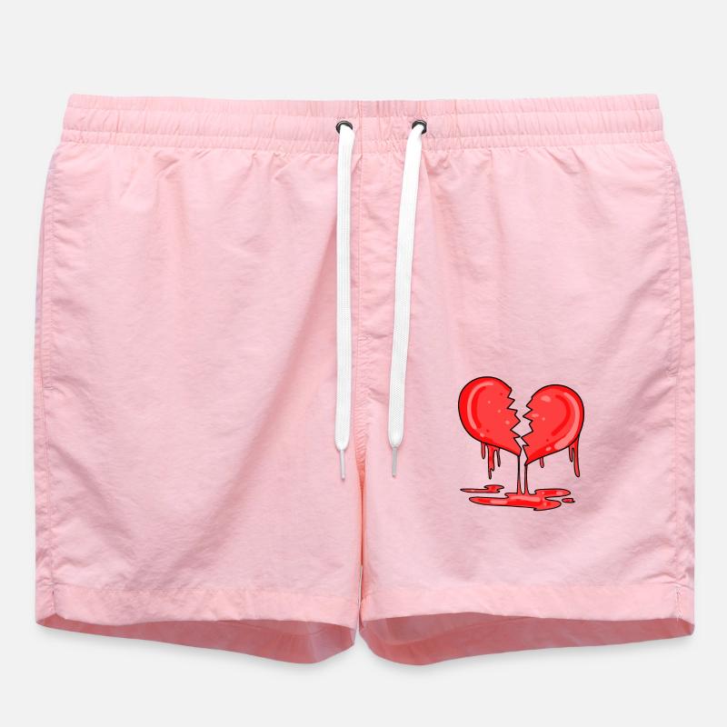 Cœur brisé - Short de bain - rose