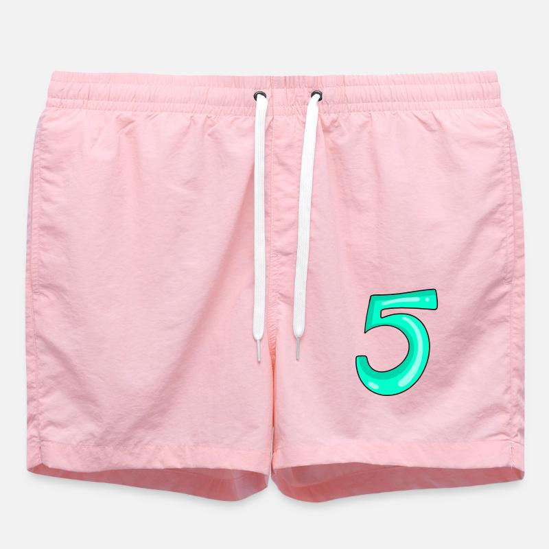 5 - Short de bain - rose
