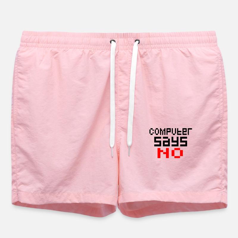 Ordinateur - Short de bain - rose