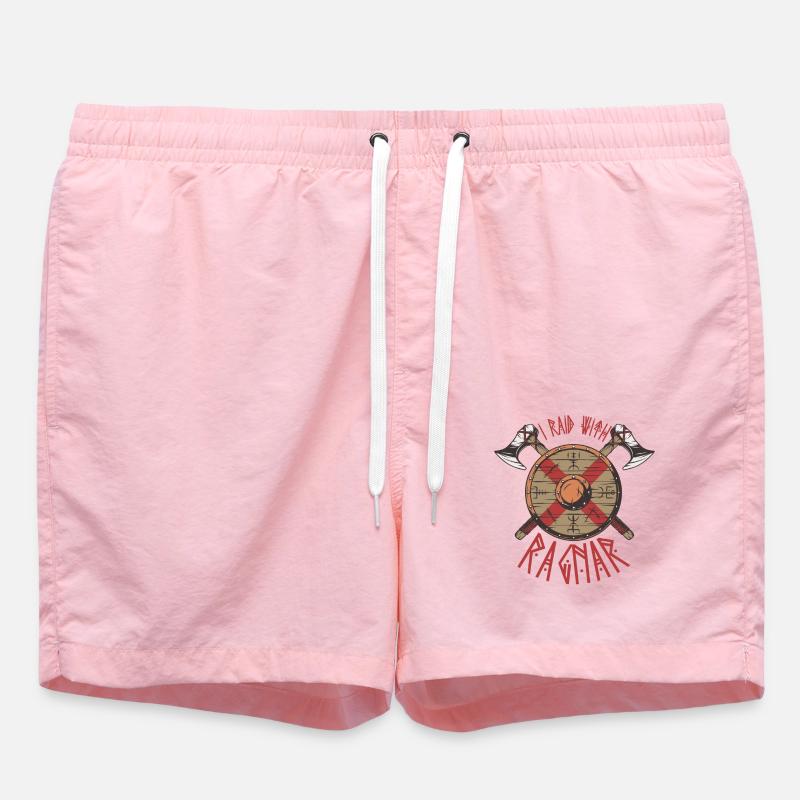 Wikinger, Wikinger Odin, Nordisch, - Badeshorts - Pink