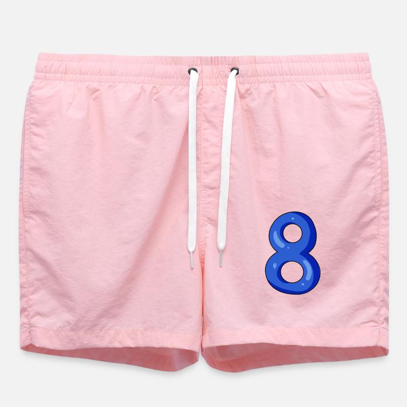8 - Short de bain - rose