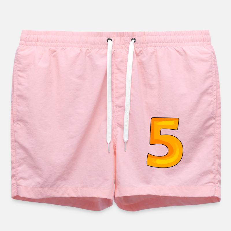 5 - Short de bain - rose