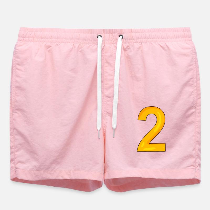 2 - Short de bain - rose