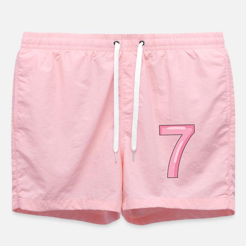 7 - Short de bain - rose