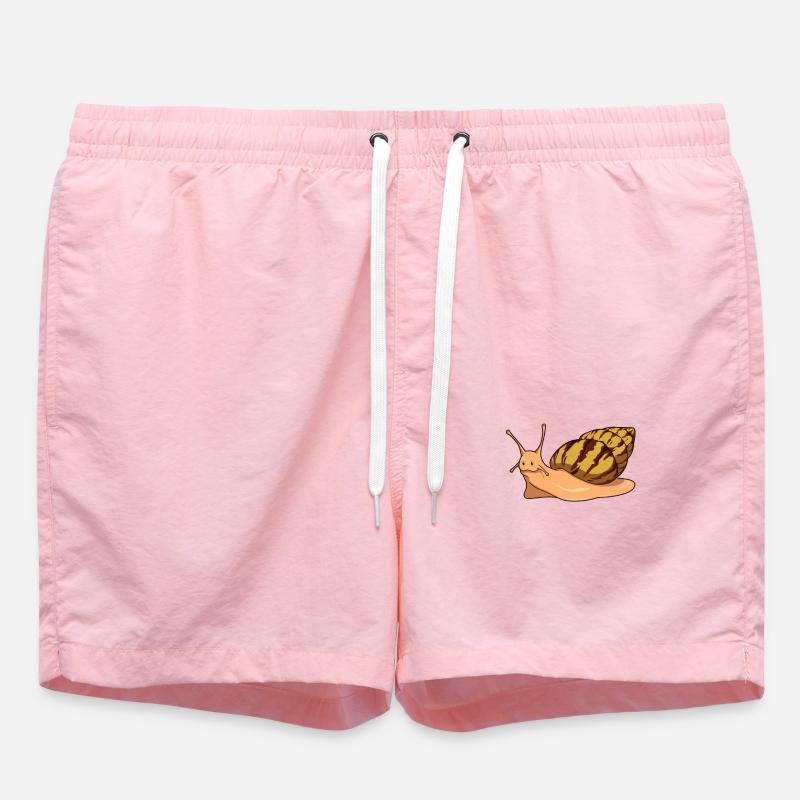 Comic Agate Snails - Snails - Swim Trunks - pink