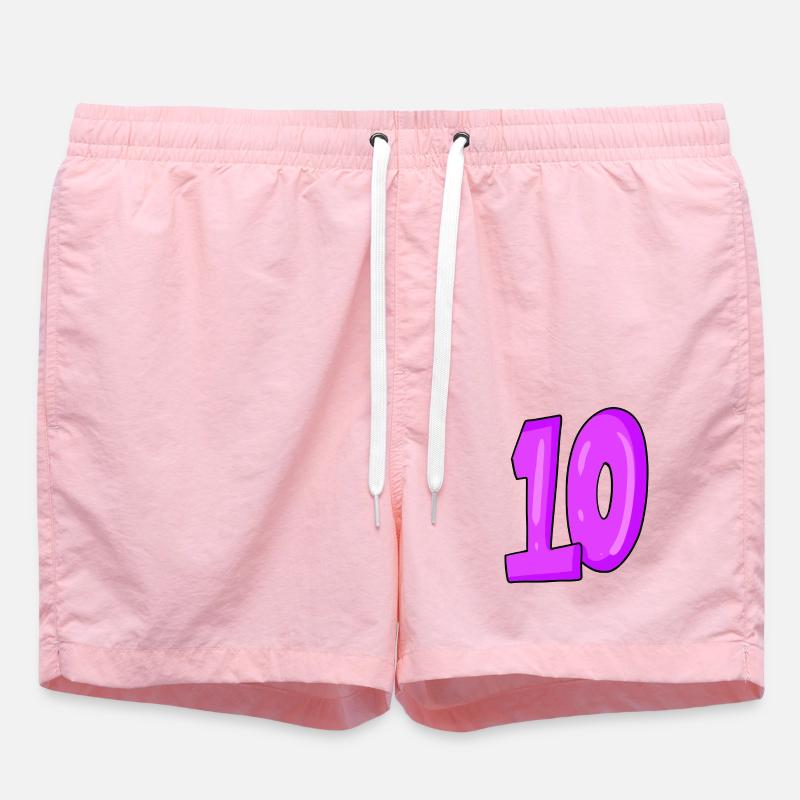 10 - Short de bain - rose