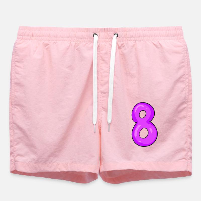 8 - Short de bain - rose