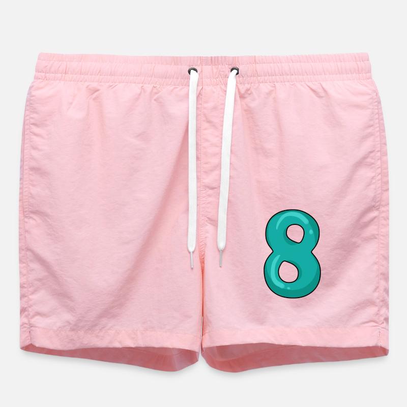 8 - Huit - Point 8 - Short de bain - rose