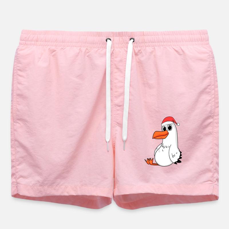 Möwe Weihnachten - Badeshorts - Pink