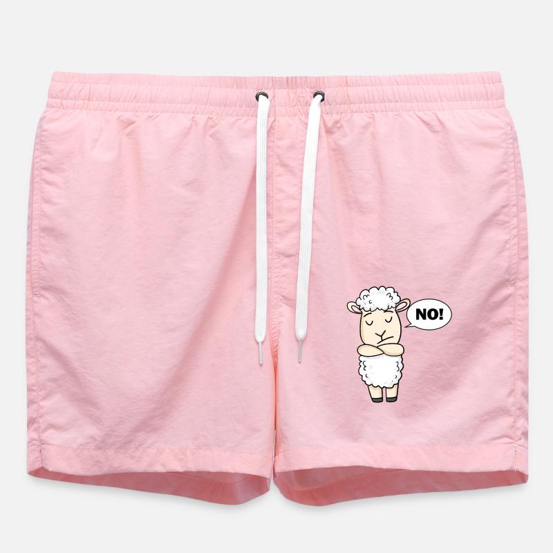 Sheep No - Swim Trunks - pink