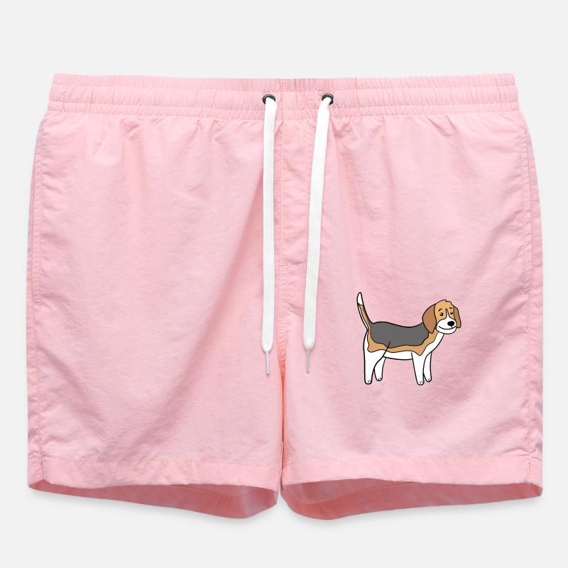 Beagle - Short de bain - rose