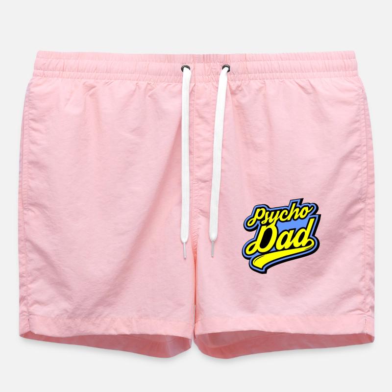 Psycho - Papa - Psycho - Dad - Short de bain - rose