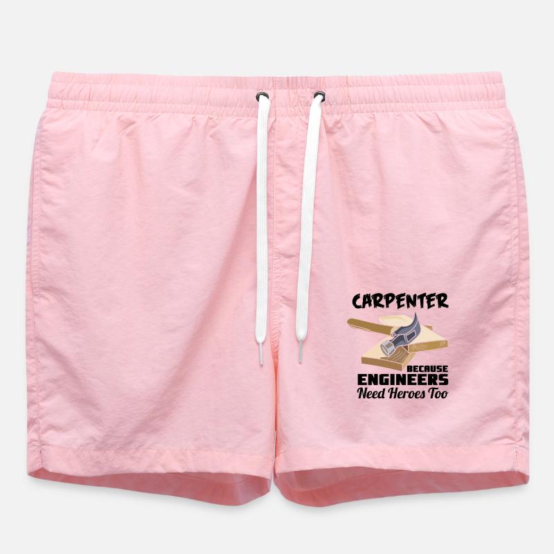 Artisans charpentiers - Short de bain - rose