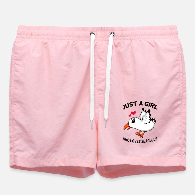 Möwe Liebe Mädchen - Badeshorts - Pink