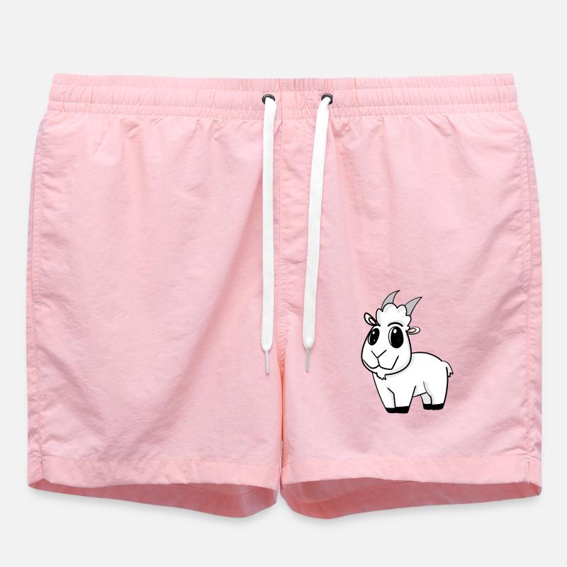 Ziege Ziegenbock Bock - Badeshorts - Pink