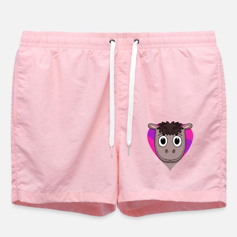 Bisexuell Pferd Geschenk - Badeshorts - Pink