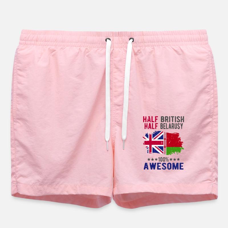 Moitié britannique moitié biélorusse - Short de bain - rose