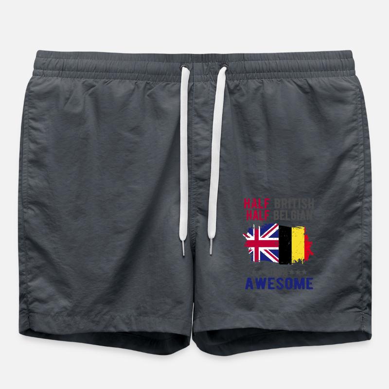 Half British Half Belgian - Swim Trunks - undefined