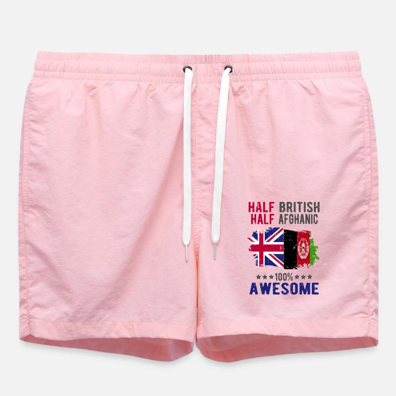 Moitié britannique moitié afghan - Short de bain - rose