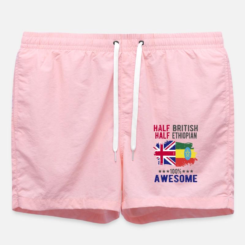 Moitié britannique moitié éthiopien - Short de bain - rose